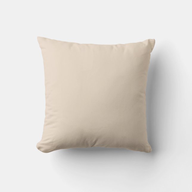 Almond solid colour cushion (Front)