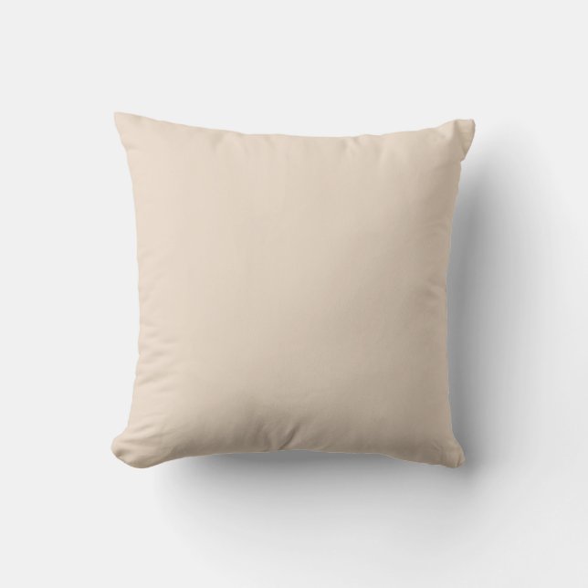 Almond (solid colour) cushion (Front)