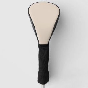 Almond solid colour golf head cover