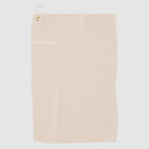 Almond solid colour golf towel