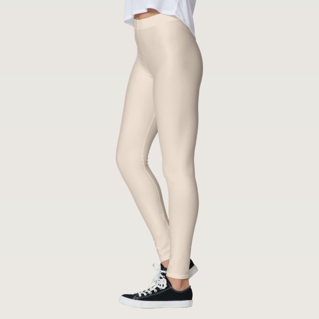 Almond (solid colour) leggings (Left)