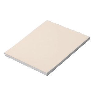 Almond solid colour notepad