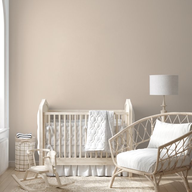 Almond solid colour wallpaper (Kids)