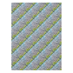 Almond Tree Blossom Dotted Art Style Painting Tablecloth