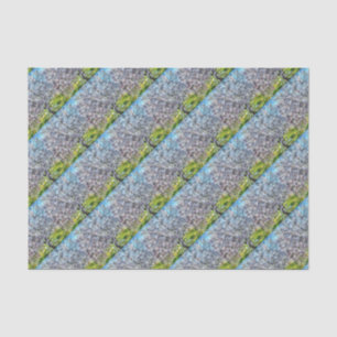 Almond Tree Blossom Dotted Art Style Painting Tissue Paper