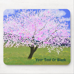 Almond Tree in Bloom Mouse Mat