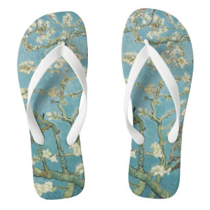 Almond tree in blossom by Vincent Van Gogh Flip Flops