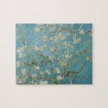 Almond tree in blossom by Vincent Van Gogh Jigsaw Puzzle<br><div class="desc">Branches of an almond tree in blossom by Vincent Van Gogh vintage art on modern day products from Zazilicious</div>
