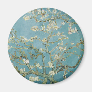 Almond tree in blossom by Vincent Van Gogh Magnet