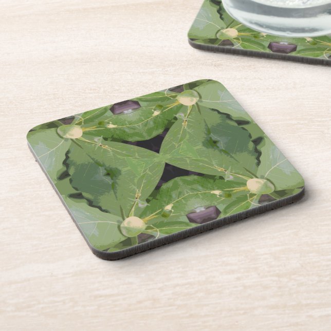 Almond Tree Pattern Coaster (Left Side)