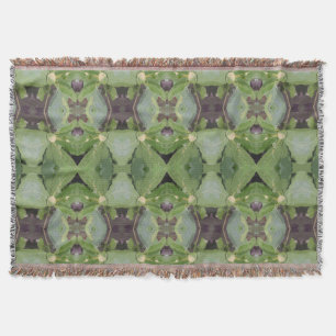 Almond Tree Pattern Throw Blanket