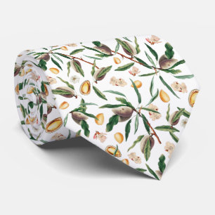 Almonds, Almond Branches and Flowers  Tie