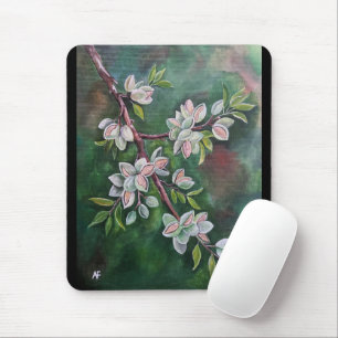 Almonds on an Autumn Branch Painting by Alfred Fox Mouse Mat
