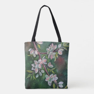 Almonds on an Autumn Branch Painting by Alfred Fox Tote Bag
