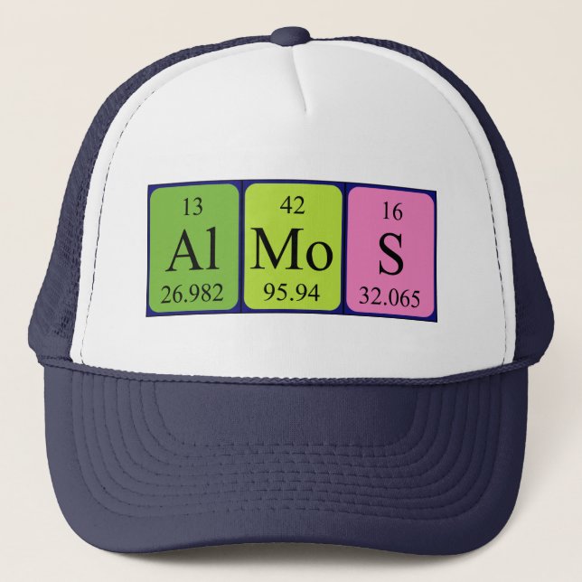 Álmos periodic table name hat (Front)