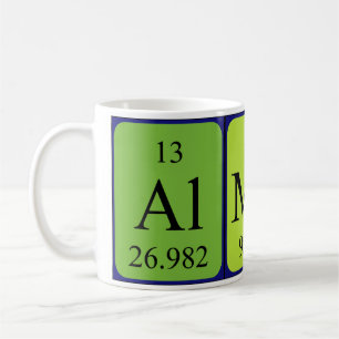 Álmos periodic table name mug