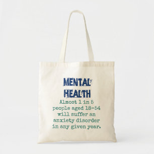 Almost 1 in 5 people Will Suffer - Mental Health Q Tote Bag