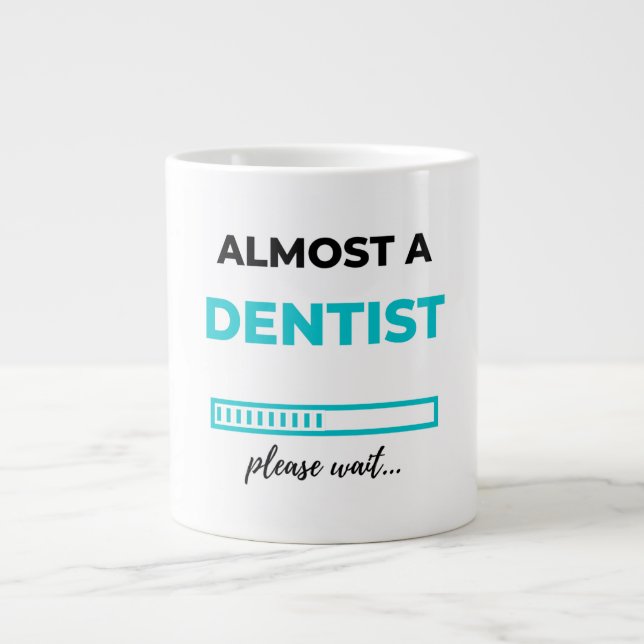 Almost A Dentist 2 Large Coffee Mug (Front)