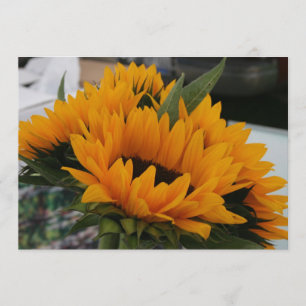 Almost a Sunflower Save the Date Card