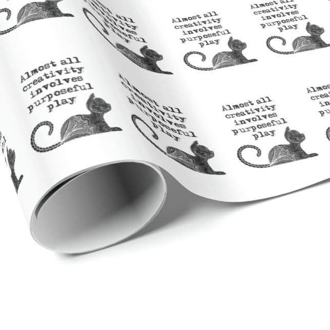 Almost all creativity involves purposeful play I Wrapping Paper (Roll Corner)