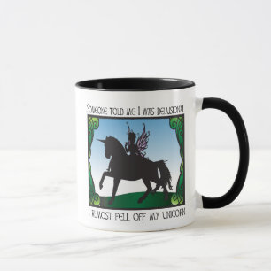 Almost Fell Off My Unicorn Mug