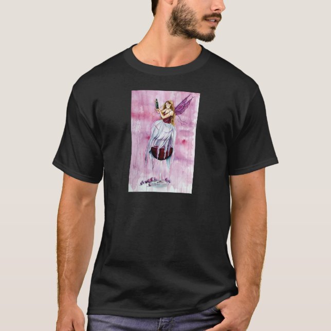 Almost Gone Wine Fairy T-Shirt (Front)
