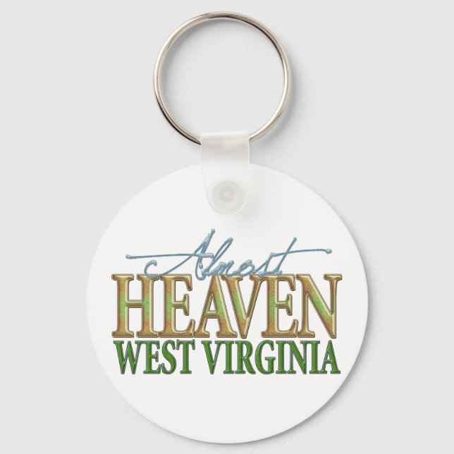 Almost Heaven West Virginia_2 Key Ring (Front)