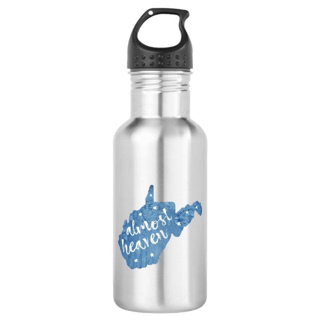 Almost Heaven West Virginia 532 Ml Water Bottle (Front)