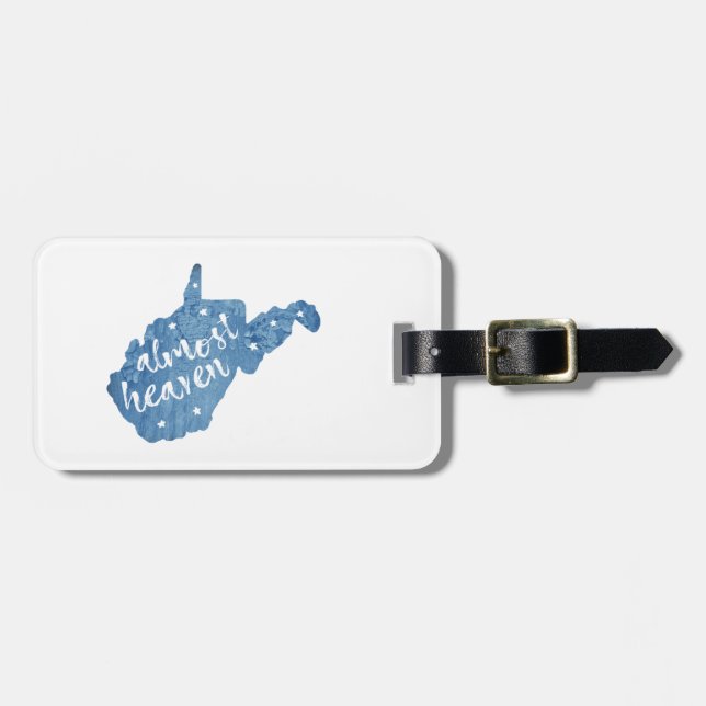 Almost Heaven West Virginia Luggage Tag (Front Horizontal)