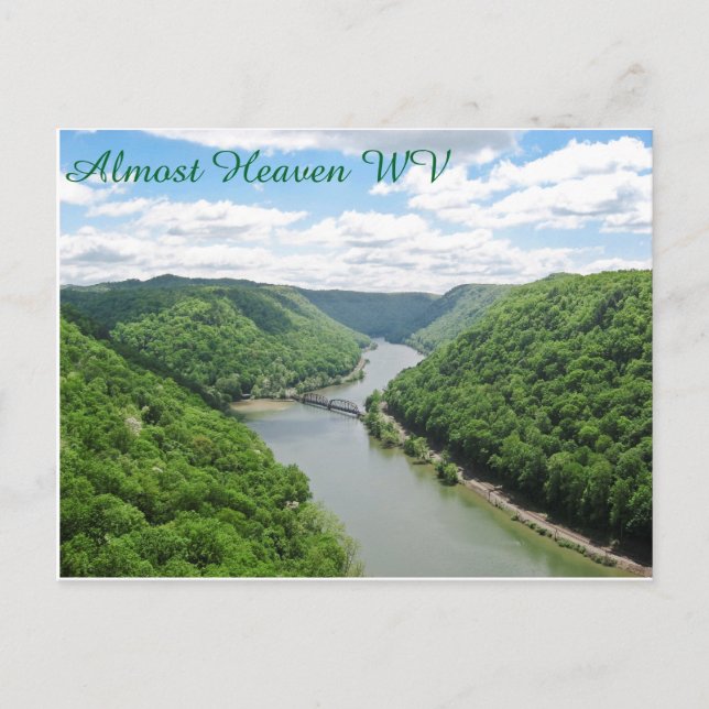 Almost Heaven WV Postcard (Front)