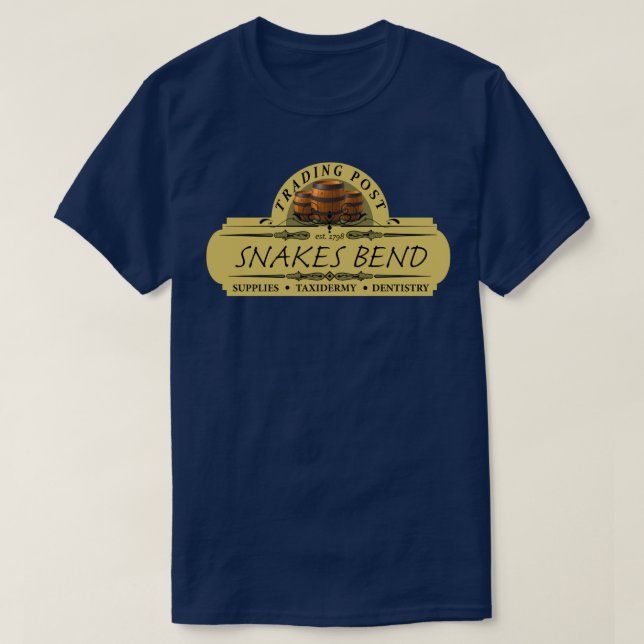 Almost Heroes Snakes Bend Trading Post T-Shirt (Design Front)