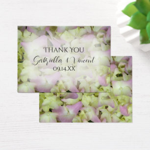 Almost Pink Hydrangea Floral Wedding Favour Tags
