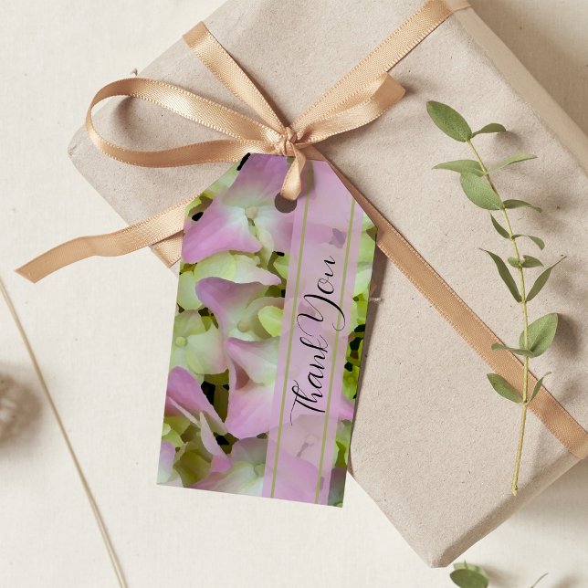 Almost Pink Hydrangea Wedding Favour Tags (Creator Uploaded)