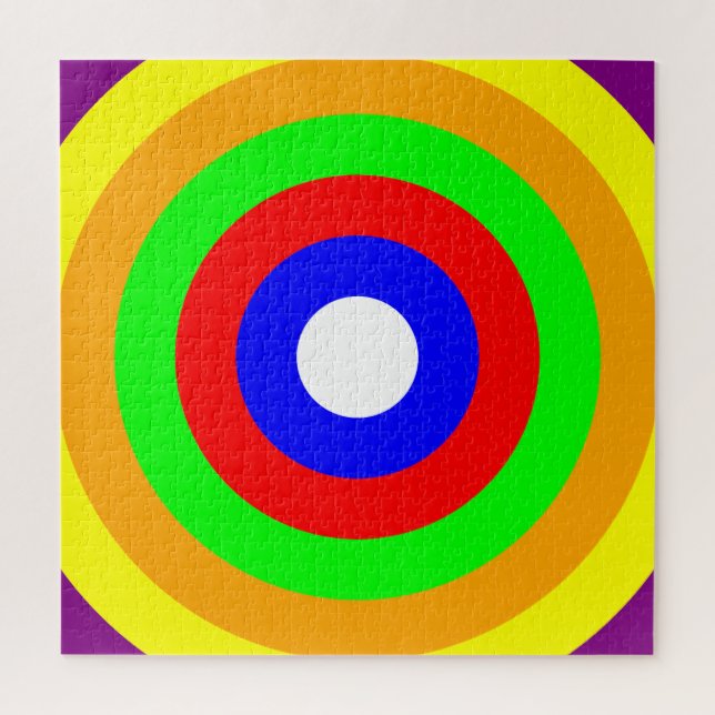 Almost Rainbow Rings Jigsaw Puzzle (Vertical)