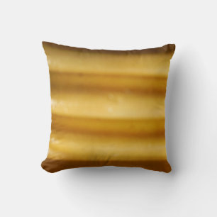 almost solid yellow strip pot pillow
