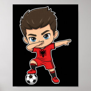 Alnia Dab Kid Goal Cartoon Alnia Flag For Boys Kid Poster