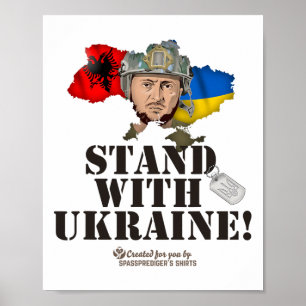 Alnia Stand With Ukraine Selenskyj Flag Of Alnia Poster