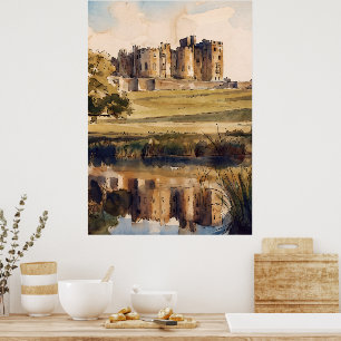 Alnwick Castle Northumberland Art Castle Grounds Poster