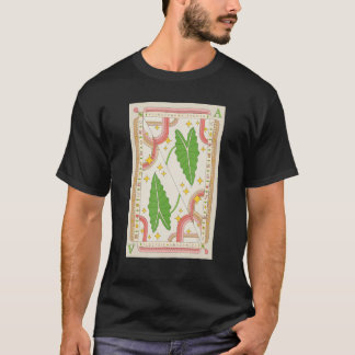 Alocasia Polly Houseplant Illustration Playing Car T-Shirt
