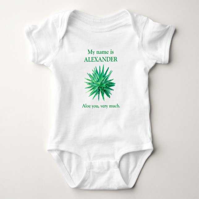 Aloe Baby Bodysuit (Front)