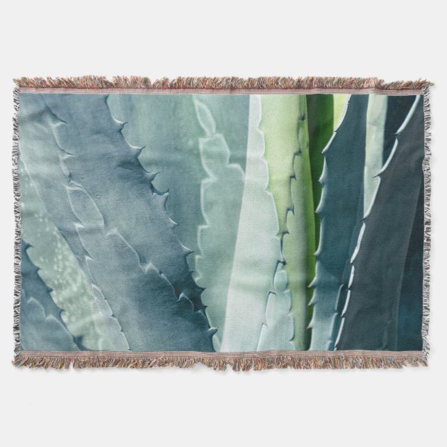 Aloe - Macro Fine Art Photograph Throw Blanket (Front)