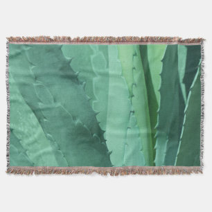 Aloe - Macro Fine Art Photograph Throw Blanket
