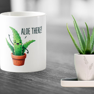 Aloe There! Cute Aloe Vera Plant Mug