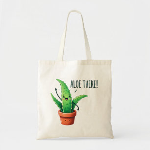 Aloe There! Cute Aloe Vera Plant Tote Bag