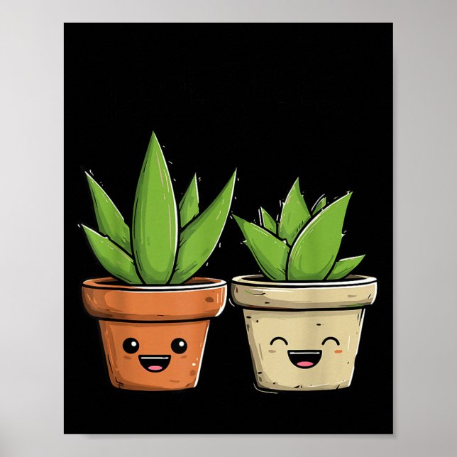 Aloe There Funny Succulent Plant Lover  Poster (Front)