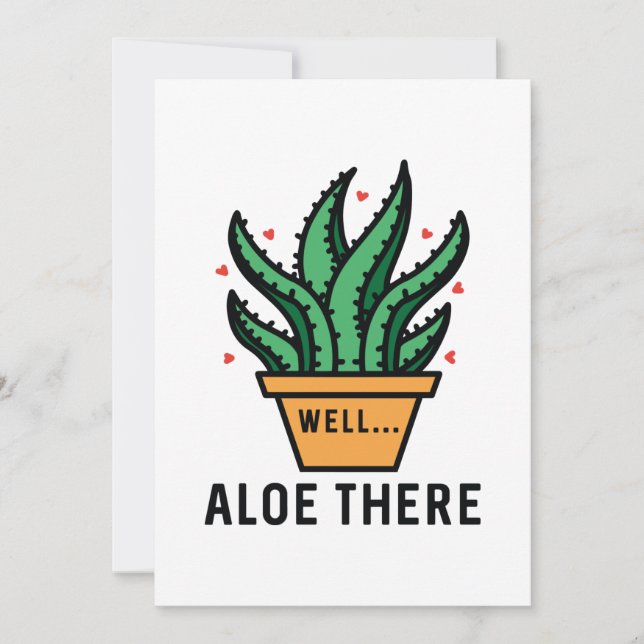 Aloe There Thank You Card (Front)