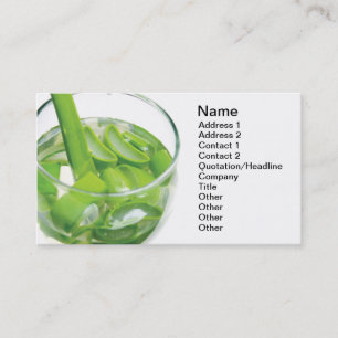 Aloe Vera cocktail Business Card