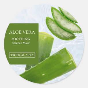 Aloe vera Facial Mask Label