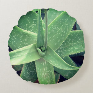Aloe Vera Plant Round Cushion