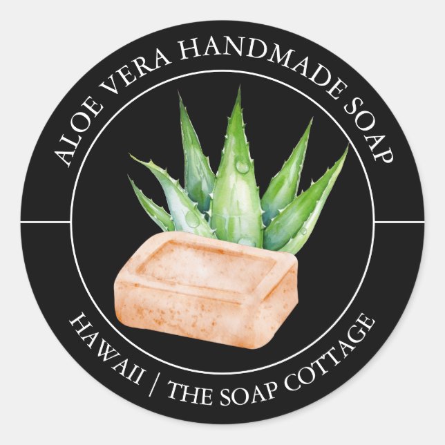 Aloe Vera Soap label (Front)